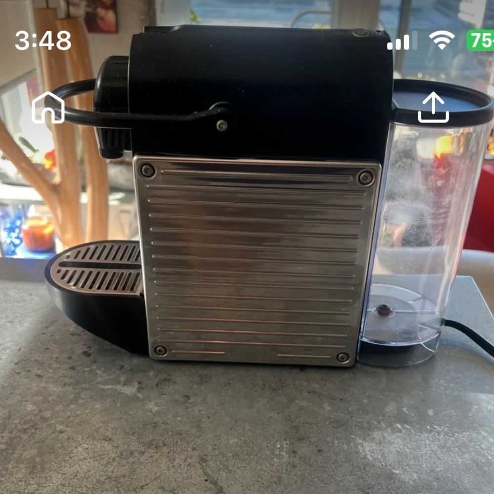 Black and Silver Espresso Machine